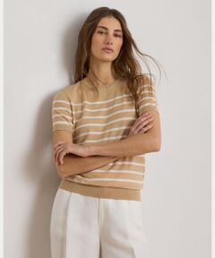LAUREN RALPH LAUREN / ローレン ラルフ ローレン ニット・セーター | ストライプド ショートスリーブ セーター