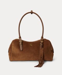 LAUREN RALPH LAUREN / ローレン ラルフ ローレン ショルダーバッグ | スエード ラージ Marcy ジップ サッチェル