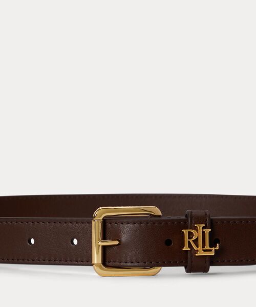 LAUREN RALPH LAUREN / ローレン ラルフ ローレン ベルト・サスペンダー | ロゴキーパー レザー スキニー ベルト | 詳細1