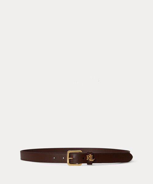 LAUREN RALPH LAUREN / ローレン ラルフ ローレン ベルト・サスペンダー | ロゴキーパー レザー スキニー ベルト（200ブラウン）