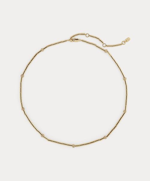 LAUREN RALPH LAUREN / ローレン ラルフ ローレン ネックレス・ペンダント・チョーカー | パヴェ ゴールドプレーテッド ビーデッド ネックレス（710イエロー）