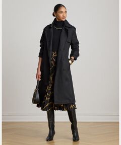 LAUREN RALPH LAUREN / ローレン ラルフ ローレン トレンチコート | ダブルブレステッド リネンブレンド トレンチ コート