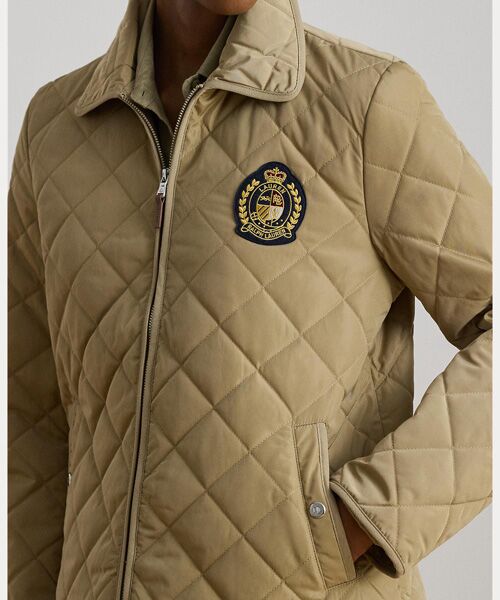 LAUREN RALPH LAUREN / ローレン ラルフ ローレン その他アウター | クレストパッチ ツイルトリム キルテッド ジャケット | 詳細4