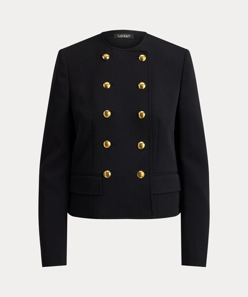LAUREN RALPH LAUREN / ローレン ラルフ ローレン その他アウター | ダブルブレステッド セーブル クレープ ジャケット | 詳細1