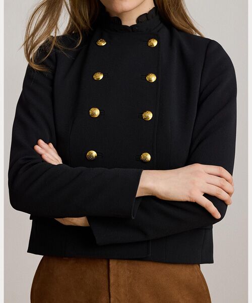 LAUREN RALPH LAUREN / ローレン ラルフ ローレン その他アウター | ダブルブレステッド セーブル クレープ ジャケット | 詳細4