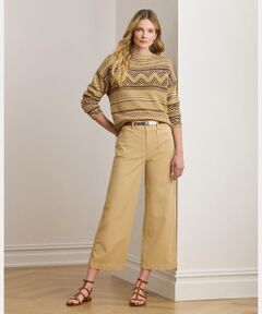 LAUREN RALPH LAUREN / ローレン ラルフ ローレン チノ・ワークパンツ | ストレッチ チノ ワイドレッグ クロップド パンツ