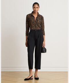 LAUREN RALPH LAUREN / ローレン ラルフ ローレン その他パンツ | プリーテッド ポンチ テーパード アンクル パンツ