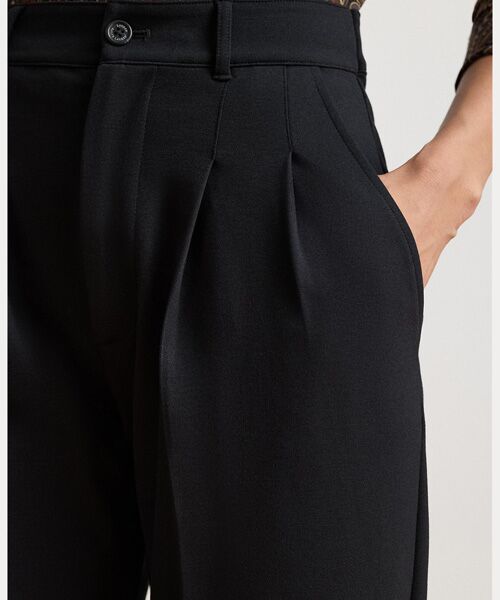 LAUREN RALPH LAUREN / ローレン ラルフ ローレン その他パンツ | プリーテッド ポンチ テーパード アンクル パンツ | 詳細4