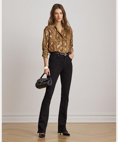 LAUREN RALPH LAUREN / ローレン ラルフ ローレン シャツ・ブラウス | リラックス フィット パイソンプリント ジョーゼット シャツ | 詳細2