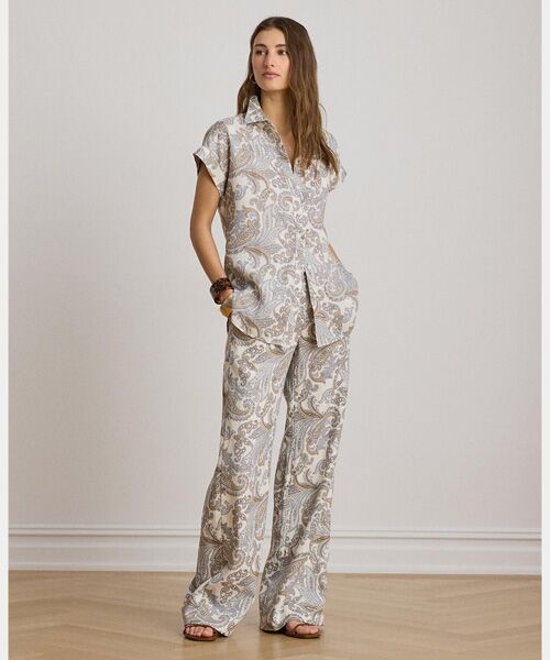 LAUREN RALPH LAUREN / ローレン ラルフ ローレン シャツ・ブラウス | リラックス フィット ペイズリー ショートスリーブ シャツ | 詳細2