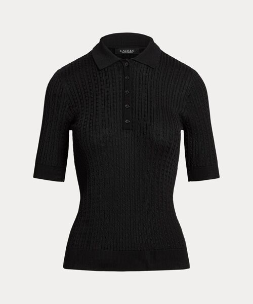 LAUREN RALPH LAUREN / ローレン ラルフ ローレン ニット・セーター | ケーブルニット Polo セーター(001ブラック)