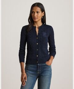 LAUREN RALPH LAUREN / ローレン ラルフ ローレン カーディガン・ボレロ | ケーブルニット コットンブレンド カーディガン