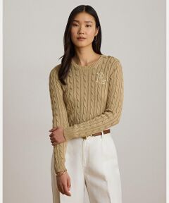 LAUREN RALPH LAUREN / ローレン ラルフ ローレン ニット・セーター | ボタントリム ケーブルニット セーター