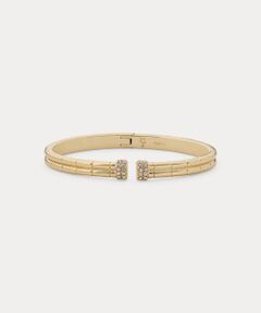 LAUREN RALPH LAUREN / ローレン ラルフ ローレン ブレスレット・バングル | パヴェ ゴールドプレーテッド テクスチャード カフ ブレスレット
