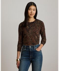 LAUREN RALPH LAUREN / ローレン ラルフ ローレン ニット・セーター | ペイズリー コットンモダール セーター