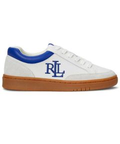 LAUREN RALPH LAUREN SHOES / ローレンラルフローレンシューズ スニーカー | ローレン ラルフローレン R05H Hailey レザースニーカー ホワイトブルー スニーカー