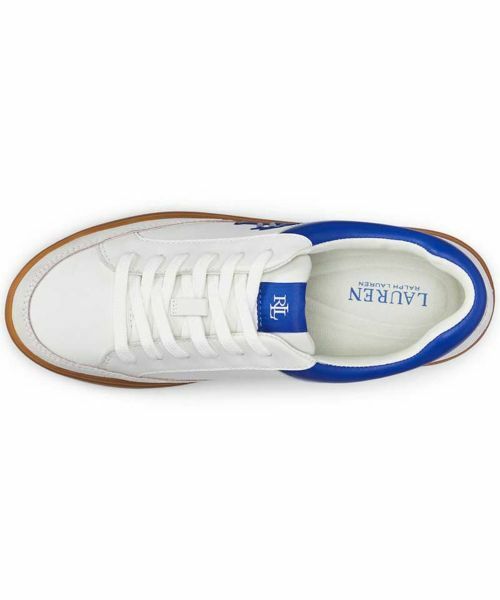 LAUREN RALPH LAUREN SHOES / ローレンラルフローレンシューズ スニーカー | ローレン ラルフローレン R05H Hailey レザースニーカー ホワイトブルー スニーカー | 詳細2