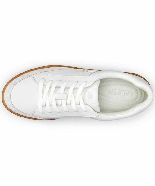 LAUREN RALPH LAUREN SHOES / ローレンラルフローレンシューズ スニーカー | ローレン ラルフローレン R05H Hailey レザースニーカー ホワイト スニーカー | 詳細2