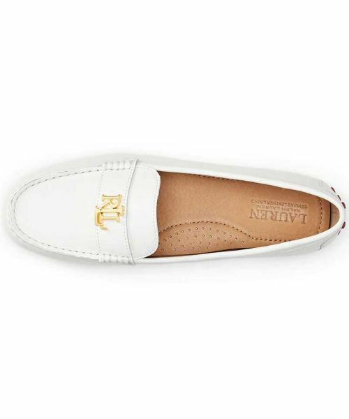 LAUREN RALPH LAUREN レザー フラットシューズ23.5cm ラルフローレン バレエシューズ フラットシューズ38 23.5cm