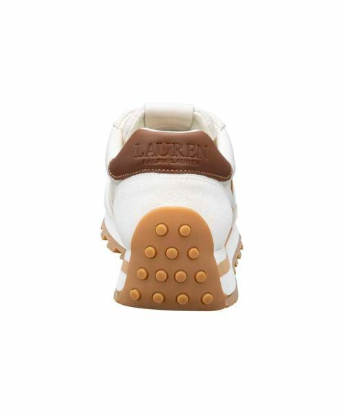LAUREN RALPH LAUREN SHOES / ローレンラルフローレンシューズ スニーカー | ローレン ラルフローレン R90G DANI ホワイトベージュ スニーカー | 詳細3