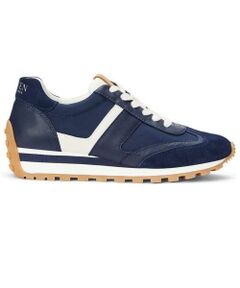 LAUREN RALPH LAUREN SHOES / ローレンラルフローレンシューズ スニーカー | ローレン ラルフローレン R90G DANI レザースニーカー ネイビーホワイト