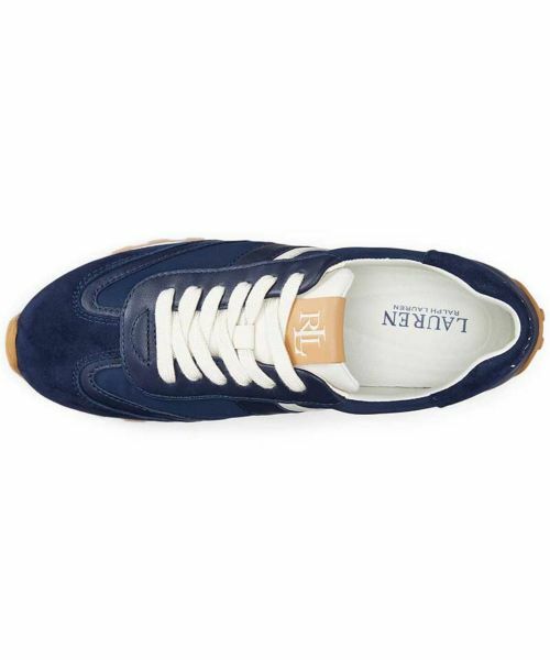 LAUREN RALPH LAUREN SHOES / ローレンラルフローレンシューズ スニーカー | ローレン ラルフローレン R90G DANI レザースニーカー ネイビーホワイト | 詳細2