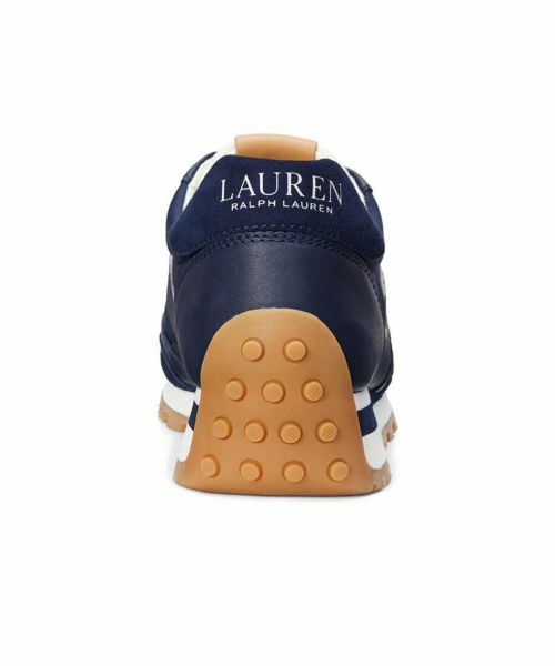LAUREN RALPH LAUREN SHOES / ローレンラルフローレンシューズ スニーカー | ローレン ラルフローレン R90G DANI レザースニーカー ネイビーホワイト | 詳細3
