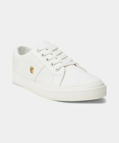 LAUREN RALPH LAUREN SHOES / ローレンラルフローレンシューズ スニーカー | ローレン ラルフローレン R10H JANSON II NE ホワイト スニーカー | 詳細1