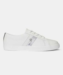 LAUREN RALPH LAUREN SHOES / ローレンラルフローレンシューズ スニーカー | ローレン ラルフローレン R91G JANSON II レザースニーカー シルバー