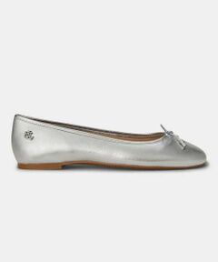 LAUREN RALPH LAUREN SHOES / ローレンラルフローレンシューズ フラットシューズ | ローレン ラルフローレン R01H JAYNA FLATS シルバー フラットシューズ