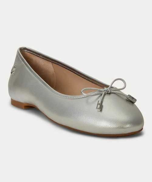 LAUREN RALPH LAUREN SHOES / ローレンラルフローレンシューズ フラットシューズ | ローレン ラルフローレン R01H JAYNA FLATS シルバー フラットシューズ | 詳細1