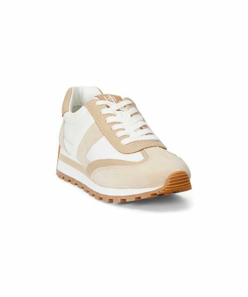 LAUREN RALPH LAUREN SHOES / ローレンラルフローレンシューズ スニーカー | ローレン ラルフローレン R90G DANI ダニ ベージュ スニーカー | 詳細1