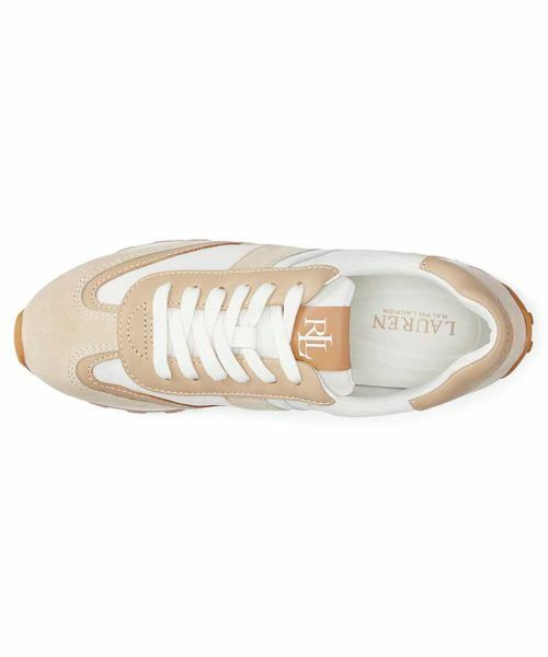 LAUREN RALPH LAUREN SHOES / ローレンラルフローレンシューズ スニーカー | ローレン ラルフローレン R90G DANI ダニ ベージュ スニーカー | 詳細2