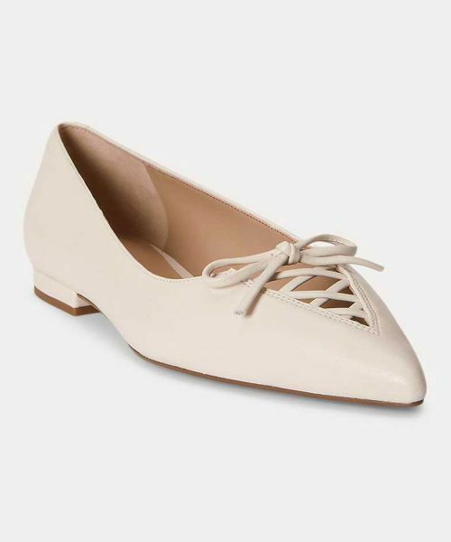 LAUREN RALPH LAUREN SHOES / ローレンラルフローレンシューズ フラットシューズ | LAUREN RALPH LAUREN R23H LONDYN ホワイト フラットシューズ | 詳細1