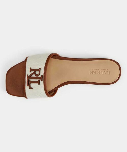 LAUREN RALPH LAUREN SHOES / ローレンラルフローレンシューズ サンダル | LAUREN RALPH LAUREN R24H エバリー サンダル ホワイトブラウン サンダル | 詳細2