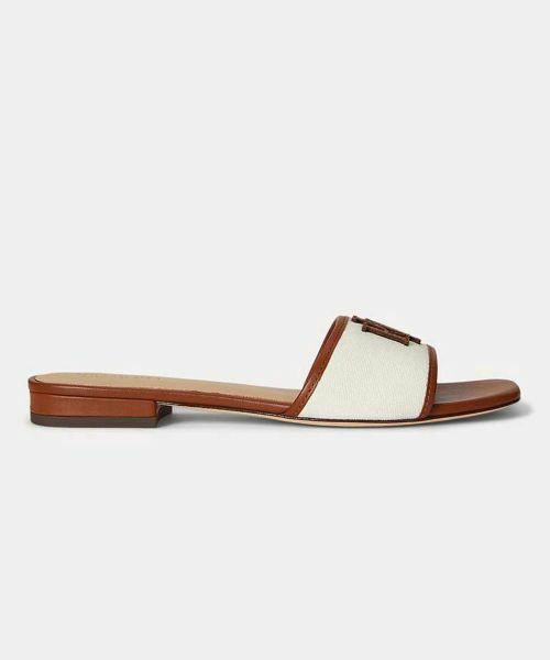 LAUREN RALPH LAUREN SHOES / ローレンラルフローレンシューズ サンダル | LAUREN RALPH LAUREN R24H エバリー サンダル ホワイトブラウン サンダル（ホワイトブラウン）