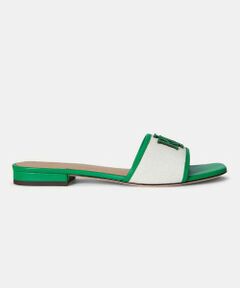 LAUREN RALPH LAUREN SHOES / ローレンラルフローレンシューズ サンダル | LAUREN RALPH LAUREN R24H エバリー サンダル ホワイトグリーン サンダル