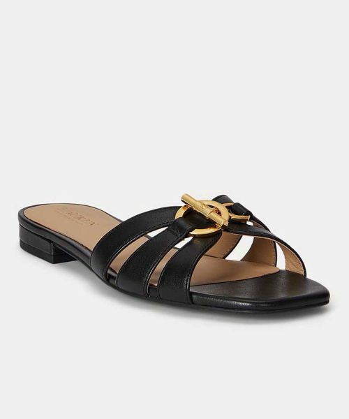 LAUREN RALPH LAUREN SHOES / ローレンラルフローレンシューズ サンダル | LAUREN RALPH LAUREN R26H ブレイク サンダル ブラック サンダル | 詳細1