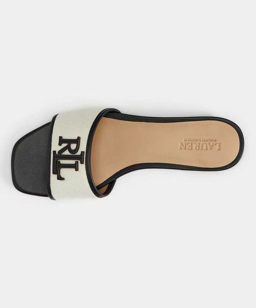 LAUREN RALPH LAUREN SHOES / ローレンラルフローレンシューズ サンダル | LAUREN RALPH LAUREN R24H エバリー サンダル ホワイトブラック サンダル | 詳細3