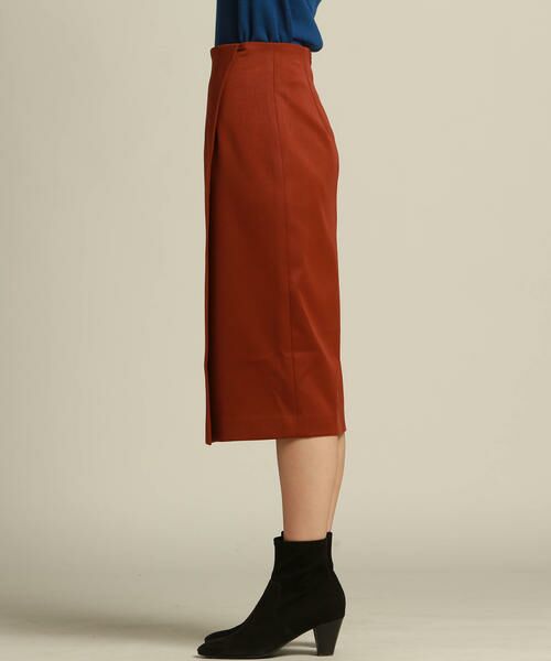 LAUTREAMONT / ロートレアモン スカート | 程よい艶感のあるラップ風タイトスカート | 詳細11