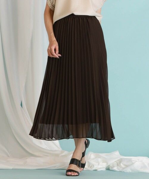 セール 裾がシースルーのプリーツロングスカート スカート Lautreamont ロートレアモン ファッション通販 タカシマヤファッションスクエア