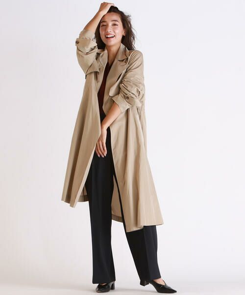 セール シワになりにくいトレンチコート 洗濯機で洗える アウター Lautreamont ロートレアモン ファッション通販 タカシマヤファッションスクエア