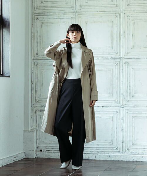 セール シワになりにくいトレンチコート 洗濯機で洗える アウター Lautreamont ロートレアモン ファッション通販 タカシマヤファッションスクエア