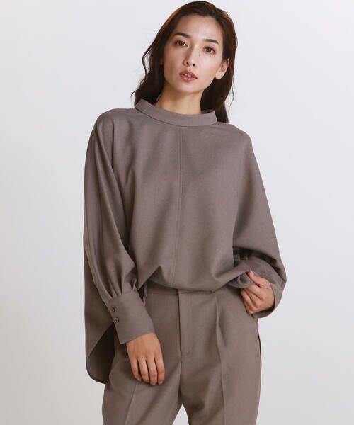 セール 洗濯機で洗える ウールライクエステルブラウス セットアップ対応 シャツ ブラウス Lautreamont ロートレアモン ファッション通販 タカシマヤファッションスクエア