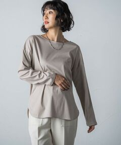 【WEB限定】【3サイズ展開】汗じみ防止シンプルロンT≪洗濯機で洗える≫