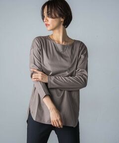 【WEB限定】【3サイズ展開】汗じみ防止シンプルロンT≪洗濯機で洗える≫