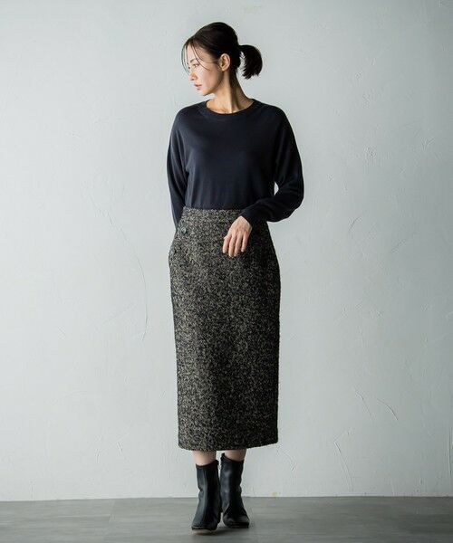 LAUTREAMONT / ロートレアモン ミニ・ひざ丈スカート | 【受注限定生産】classic tweed skirt | 詳細1