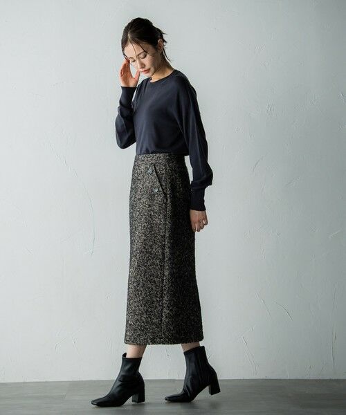 LAUTREAMONT / ロートレアモン ミニ・ひざ丈スカート | 【受注限定生産】classic tweed skirt | 詳細2