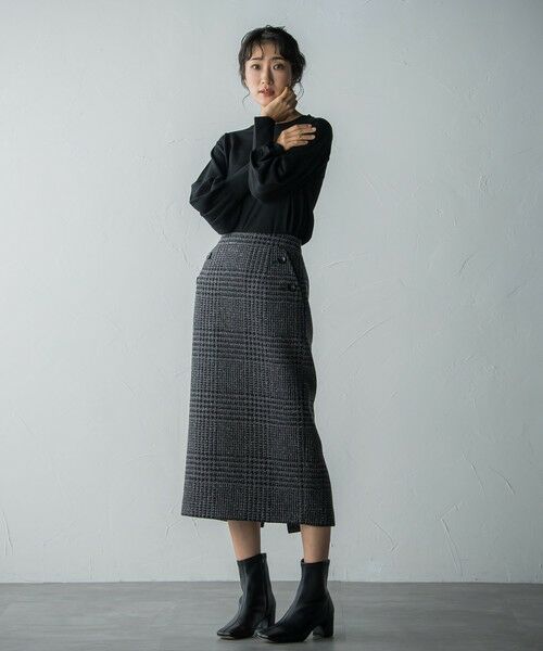 LAUTREAMONT / ロートレアモン ミニ・ひざ丈スカート | 【受注限定生産】classic tweed skirt | 詳細13