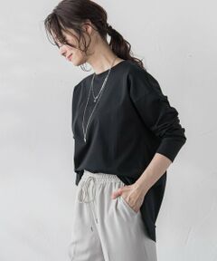 【WEB限定】【3サイズ】スムースコットンカットソー≪洗える/接触冷感≫